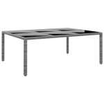 vidaXL Set mobilier de grădină, 11 piese, gri, poliratan vidaXL Set mobilier de grădină, 11 piese, gri, poliratan