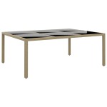 vidaXL Set mobilier de grădină, 11 piese, bej, poliratan vidaXL Set mobilier de grădină, 11 piese, bej, poliratan