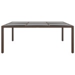 vidaXL Set mobilier de grădină, 11 piese, maro, poliratan vidaXL Set mobilier de grădină, 11 piese, maro, poliratan