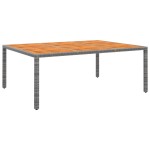 vidaXL Set mobilier de grădină, 11 piese, gri, poliratan vidaXL Set mobilier de grădină, 11 piese, gri, poliratan