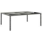 vidaXL Set mobilier de grădină, 11 piese, gri, poliratan vidaXL Set mobilier de grădină, 11 piese, gri, poliratan