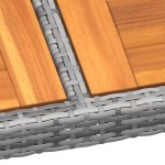 vidaXL Set mobilier de grădină, 11 piese, gri, poliratan vidaXL Set mobilier de grădină, 11 piese, gri, poliratan