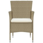 vidaXL Set mobilier de grădină, 11 piese, bej, poliratan vidaXL Set mobilier de grădină, 11 piese, bej, poliratan