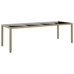vidaXL Set mobilier de grădină, 11 piese, bej, poliratan vidaXL Set mobilier de grădină, 11 piese, bej, poliratan