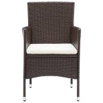 vidaXL Set mobilier de grădină, 11 piese, maro, poliratan vidaXL Set mobilier de grădină, 11 piese, maro, poliratan