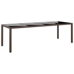 vidaXL Set mobilier de grădină, 11 piese, maro, poliratan vidaXL Set mobilier de grădină, 11 piese, maro, poliratan