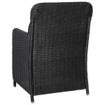 vidaXL Set mobilier de grădină, 11 piese, negru, poliratan vidaXL Set mobilier de grădină, 11 piese, negru, poliratan