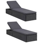 vidaXL Set mobilier de grădină, 11 piese, negru, poliratan vidaXL Set mobilier de grădină, 11 piese, negru, poliratan