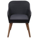 vidaXL Set mobilier de grădină, 9 piese, poliratan vidaXL Set mobilier de grădină, 9 piese, poliratan