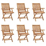 vidaXL Set mobilier grădină, 7 piese, lemn masiv de tec vidaXL Set mobilier grădină, 7 piese, lemn masiv de tec