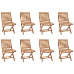 vidaXL Set mobilier de grădină, 9 piese, lemn masiv de tec vidaXL Set mobilier de grădină, 9 piese, lemn masiv de tec