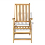 vidaXL Set mobilier de grădină, 7 piese, lemn masiv de tec