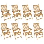 vidaXL Set mobilier de grădină, 9 piese, lemn masiv de tec vidaXL Set mobilier de grădină, 9 piese, lemn masiv de tec