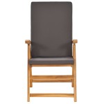 vidaXL Set mobilier de grădină cu perne, 9 piese, gri, lemn masiv tec vidaXL Set mobilier de grădină cu perne, 9 piese, gri, lemn masiv tec