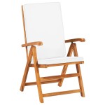 vidaXL Set mobilier de grădină cu perne, 9 piese, lemn masiv tec