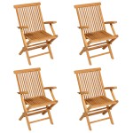 vidaXL Set mobilier de grădină, 5 piese, lemn masiv de tec vidaXL Set mobilier de grădină, 5 piese, lemn masiv de tec
