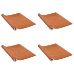 vidaXL Folii de ușă autoadezive, 4 buc. stejar deschis, 210x90 cm, PVC