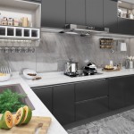 vidaXL Folii de mobilier autoadezive, 2 buc., negru, 500 x 90 cm, PVC