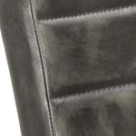 vidaXL Scaune de bucătărie tip consolă, 4 buc., gri, piele naturală vidaXL Scaune de bucătărie tip consolă, 4 buc., gri, piele naturală