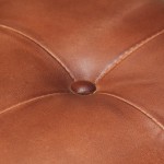 vidaXL Scaune de masă tip consolă, 6 buc., maro, piele naturală