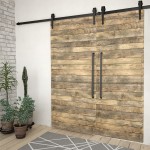 vidaXL Seturi de feronerie uși glisante, 2 buc., negru, 200 cm, oțel vidaXL Seturi de feronerie uși glisante, 2 buc., negru, 200 cm, oțel