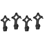 vidaXL Seturi feronerie uși glisante, 2 buc., negru, 183 cm, oțel vidaXL Seturi feronerie uși glisante, 2 buc., negru, 183 cm, oțel
