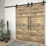 vidaXL Set feronerie pentru uși glisante, 2 piese,negru, 200 cm, oțel vidaXL Set feronerie pentru uși glisante, 2 piese,negru, 200 cm, oțel