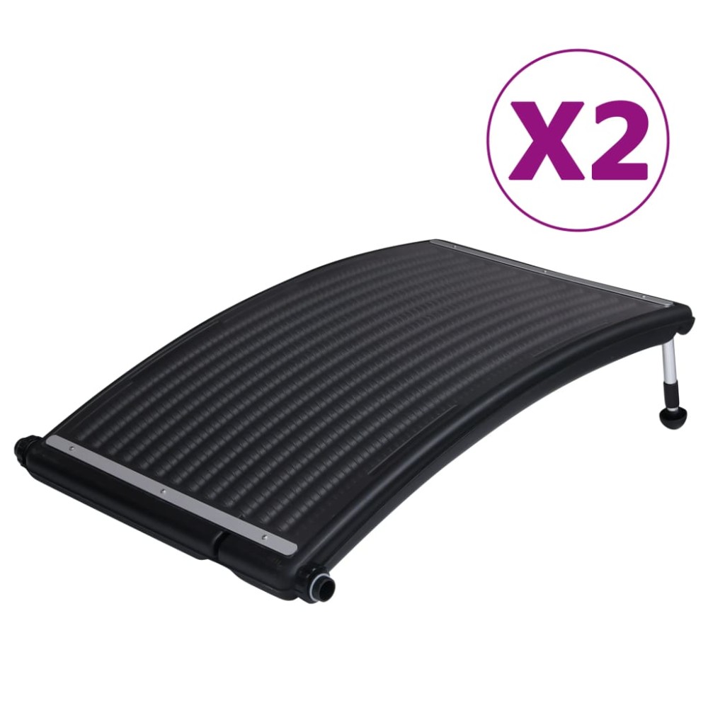 vidaXL Panou solar de încălzire de piscină, 2 buc., 110x65 cm, curbat