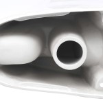 vidaXL Vas WC toaletă de baie, alb, ceramică, rotund, flux inferior vidaXL Vas WC toaletă de baie, alb, ceramică, rotund, flux inferior