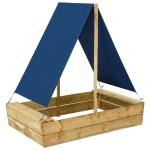 vidaXL Groapă de nisip cu acoperiș, 80x60x97,5 cm, lemn de pin tratat vidaXL Groapă de nisip cu acoperiș, 80x60x97,5 cm, lemn de pin tratat