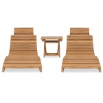 vidaXL Set mobilier de grădină pliabil, 3 piese, lemn masiv de tec vidaXL Set mobilier de grădină pliabil, 3 piese, lemn masiv de tec