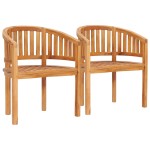 vidaXL Set mobilier grădină tip banană, 5 piese, lemn masiv de tec vidaXL Set mobilier grădină tip banană, 5 piese, lemn masiv de tec