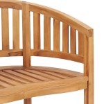 vidaXL Set mobilier grădină tip banană, 5 piese, lemn masiv de tec vidaXL Set mobilier grădină tip banană, 5 piese, lemn masiv de tec