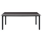 vidaXL Set mobilier de grădină, 9 piese, negru