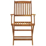 vidaXL Set mobilier de grădină pliabil, 5 piese, lemn masiv acacia vidaXL Set mobilier de grădină pliabil, 5 piese, lemn masiv acacia