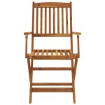 vidaXL Set mobilier de grădină pliabil, 7 piese, lemn masiv acacia vidaXL Set mobilier de grădină pliabil, 7 piese, lemn masiv acacia