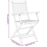 vidaXL Set mobilier de grădină pliabil, 7 piese, lemn masiv acacia vidaXL Set mobilier de grădină pliabil, 7 piese, lemn masiv acacia