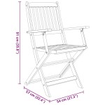 vidaXL Set mobilier de grădină pliabil, 7 piese, lemn masiv acacia vidaXL Set mobilier de grădină pliabil, 7 piese, lemn masiv acacia