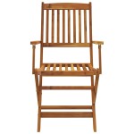 vidaXL Set mobilier de grădină pliabil, 9 piese, lemn masiv acacia vidaXL Set mobilier de grădină pliabil, 9 piese, lemn masiv acacia