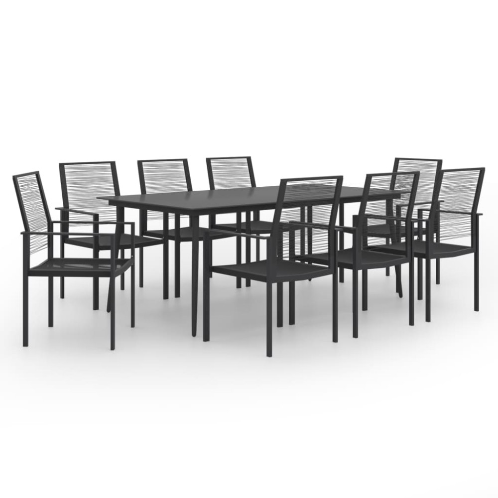vidaXL Set mobilier de grădină, 9 piese