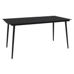 vidaXL Set mobilier de grădină, 5 piese, negru, ratan PVC