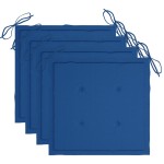 vidaXL Scaune de grădină cu perne, 4 buc., gri, lemn masiv de acacia