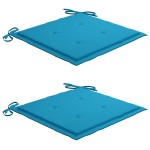 vidaXL Scaune de grădină cu masă de ceai și perne, lemn masiv acacia