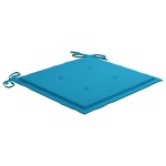 vidaXL Scaune de grădină cu masă de ceai și perne, lemn masiv acacia