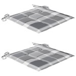 vidaXL Scaune de grădină cu masă de ceai și perne, lemn masiv acacia