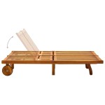vidaXL Șezlong de grădină cu perne, 2 persoane, lemn masiv de acacia vidaXL Șezlong de grădină cu perne, 2 persoane, lemn masiv de acacia