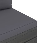 vidaXL Set mobilier grădină din paleți cu perne, 2 piese, lemn de pin vidaXL Set mobilier grădină din paleți cu perne, 2 piese, lemn de pin