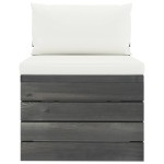 vidaXL Set mobilier grădină din paleți, 2 piese, cu perne, lemn de pin vidaXL Set mobilier grădină din paleți, 2 piese, cu perne, lemn de pin