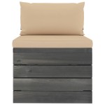 vidaXL Set mobilier grădină din paleți cu perne, 2 piese, lemn de pin vidaXL Set mobilier grădină din paleți cu perne, 2 piese, lemn de pin