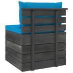 vidaXL Set mobilier grădină din paleți, 2 piese, cu perne, lemn de pin vidaXL Set mobilier grădină din paleți, 2 piese, cu perne, lemn de pin